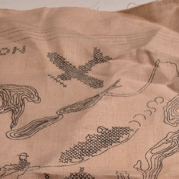 Vintage Linen Stamped X-Stitch Sampler: The History of Transportation - Picture 6 of 11